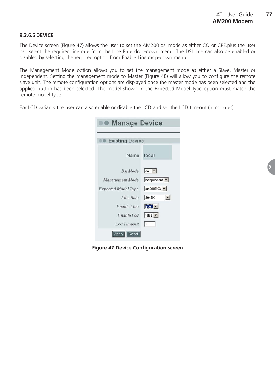 6 device, Device | ATL Telecom AM200 User Manual | Page 77 / 145