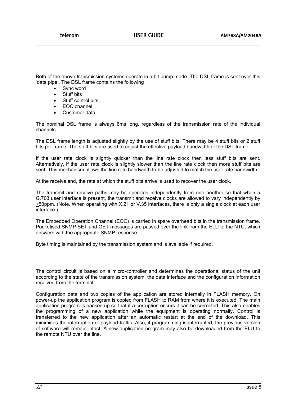 Ascom | ATL Telecom AM2048 User Manual | Page 12 / 51