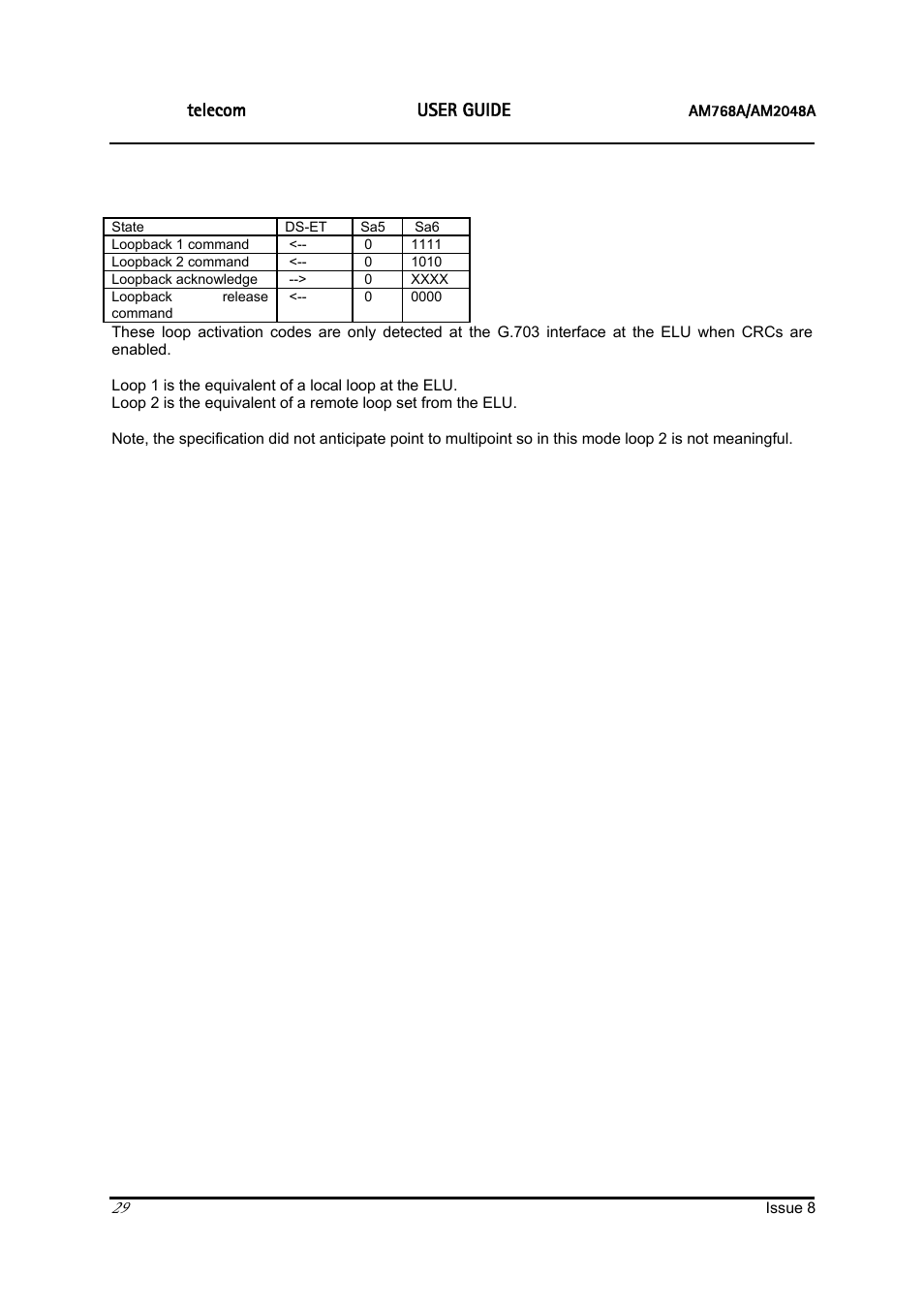 Ascom | ATL Telecom AM2048 User Manual | Page 29 / 51