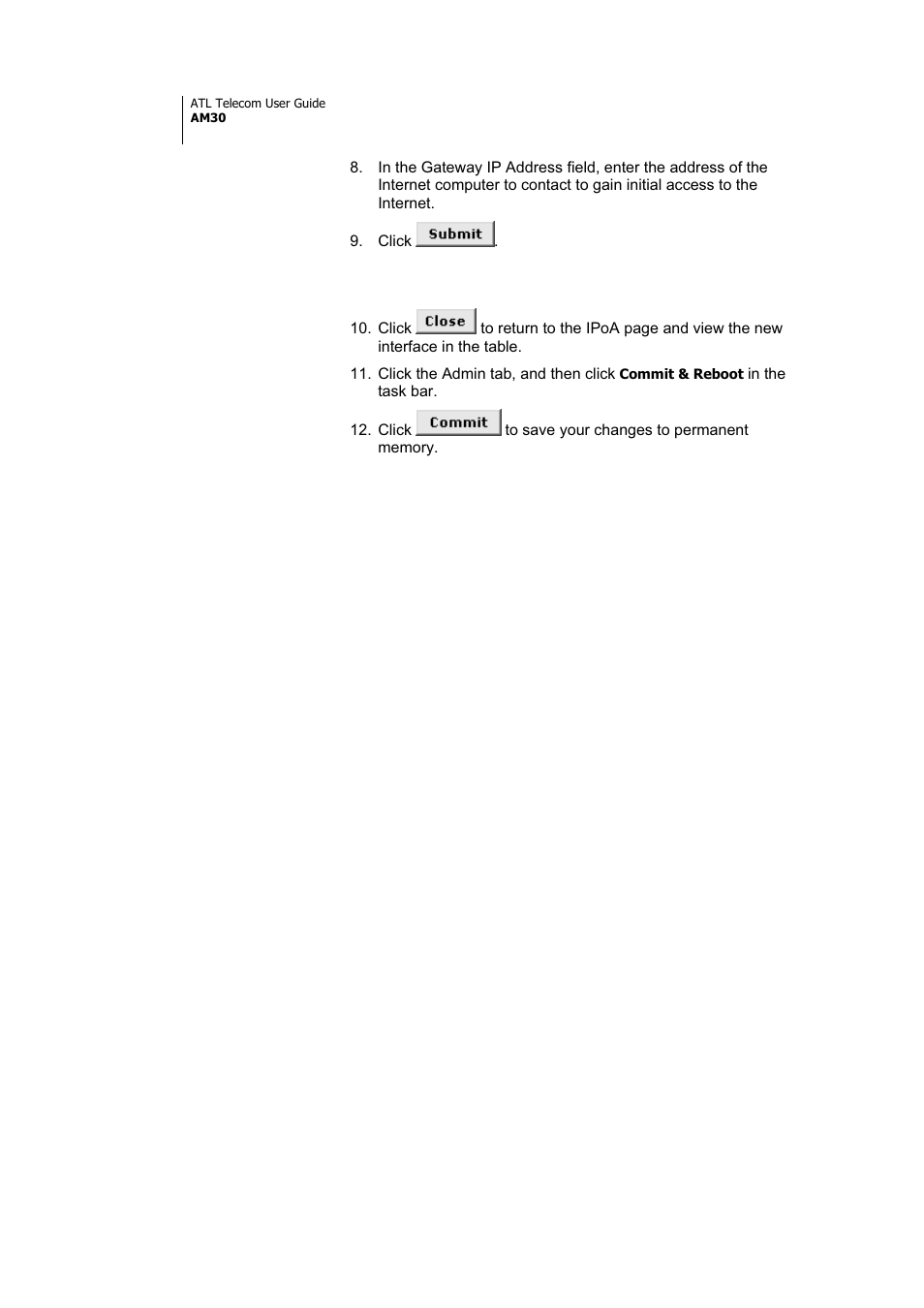 ATL Telecom AM30 User Manual | Page 116 / 177