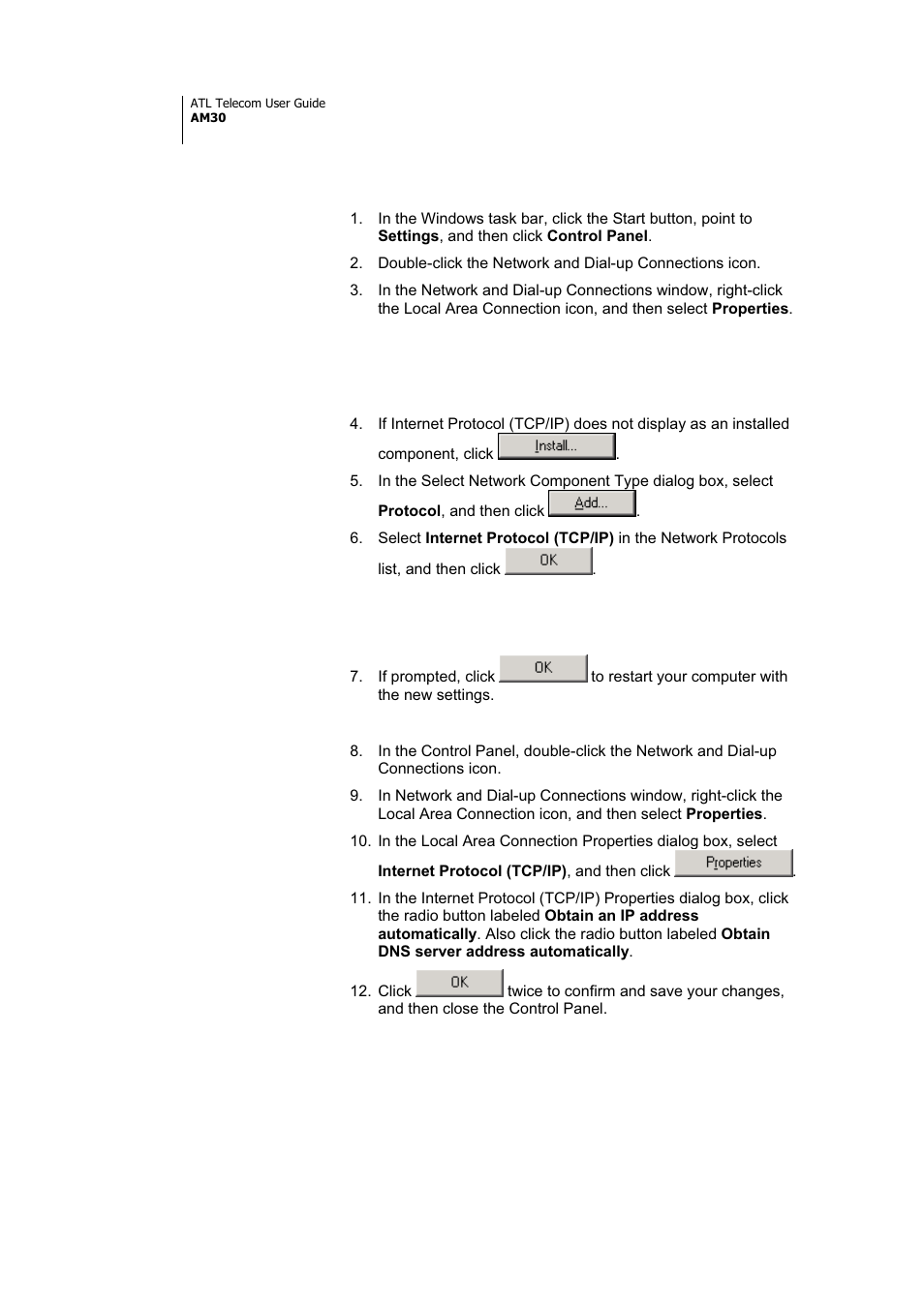 ATL Telecom AM30 User Manual | Page 20 / 177