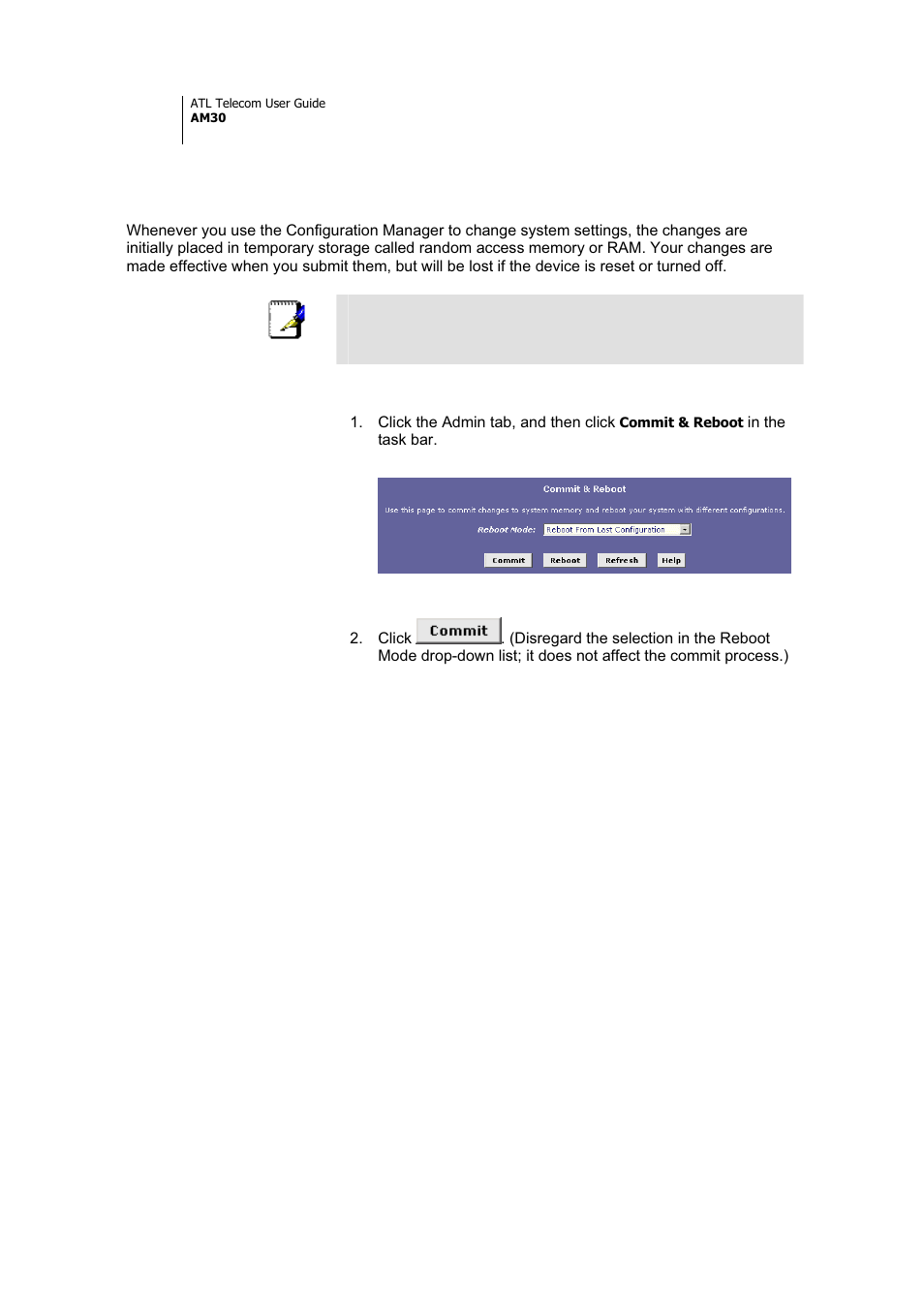 ATL Telecom AM30 User Manual | Page 40 / 177