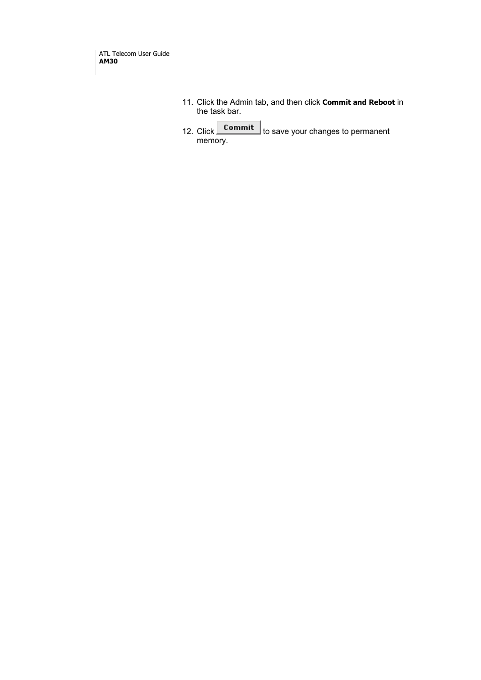 ATL Telecom AM30 User Manual | Page 70 / 177