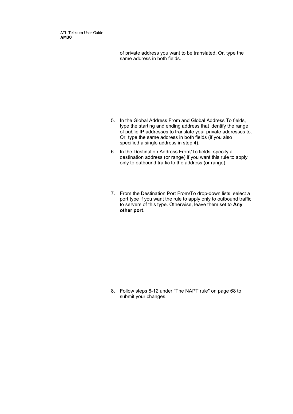 ATL Telecom AM30 User Manual | Page 76 / 177