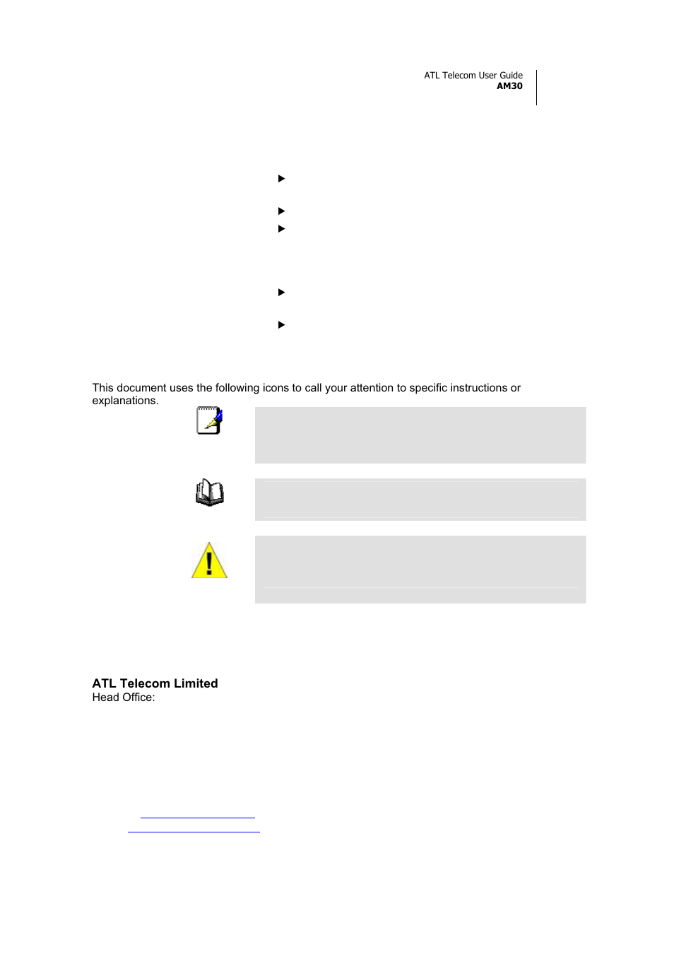 ATL Telecom AM30 User Manual | Page 9 / 177