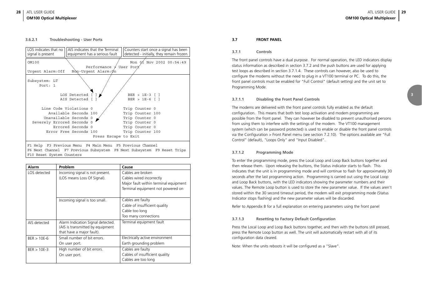 ATL Telecom OM100 User Manual | Page 16 / 46