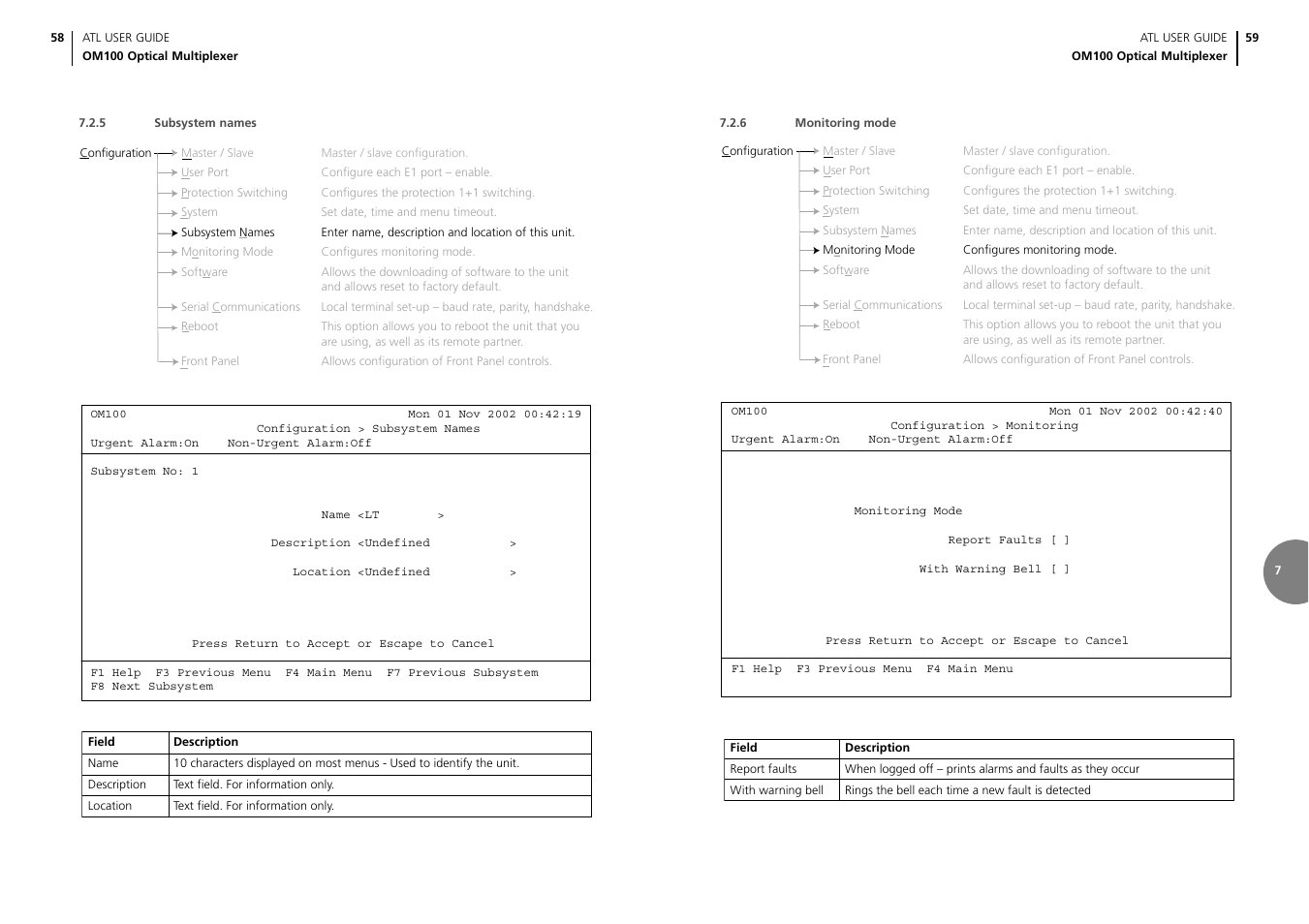 ATL Telecom OM100 User Manual | Page 31 / 46