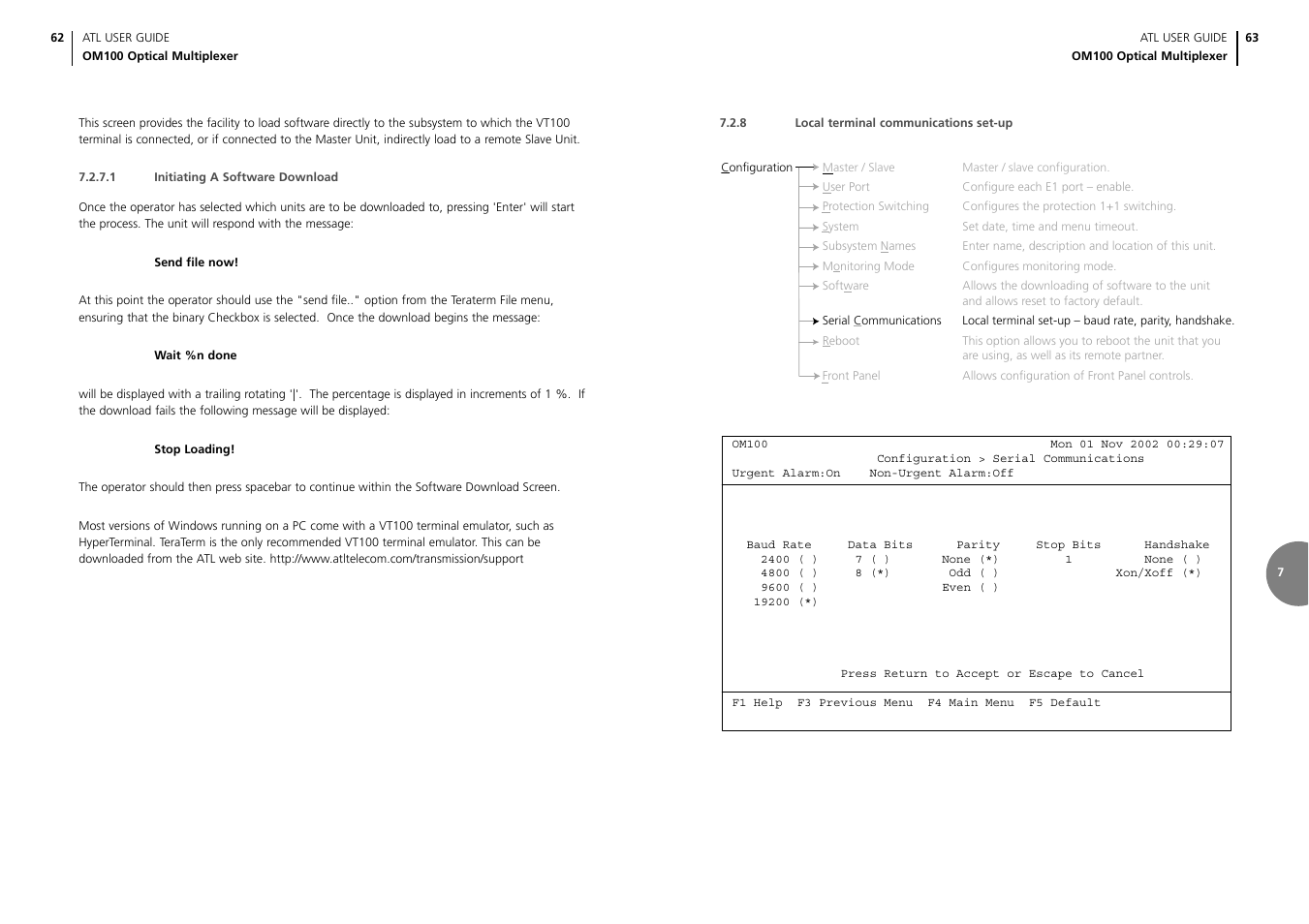 ATL Telecom OM100 User Manual | Page 33 / 46