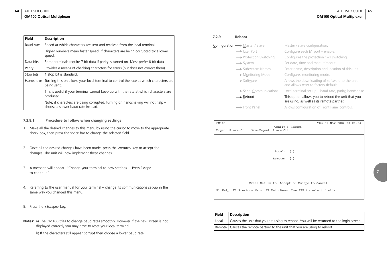 ATL Telecom OM100 User Manual | Page 34 / 46