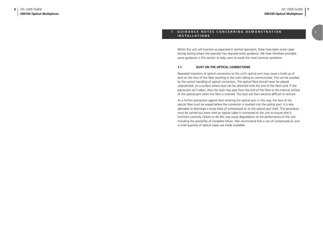 ATL Telecom OM100 User Manual | Page 5 / 46