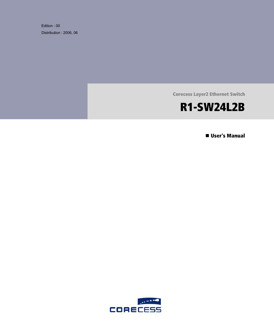 ATL Telecom R1-SW Ethernet Switch User Manual | 300 pages