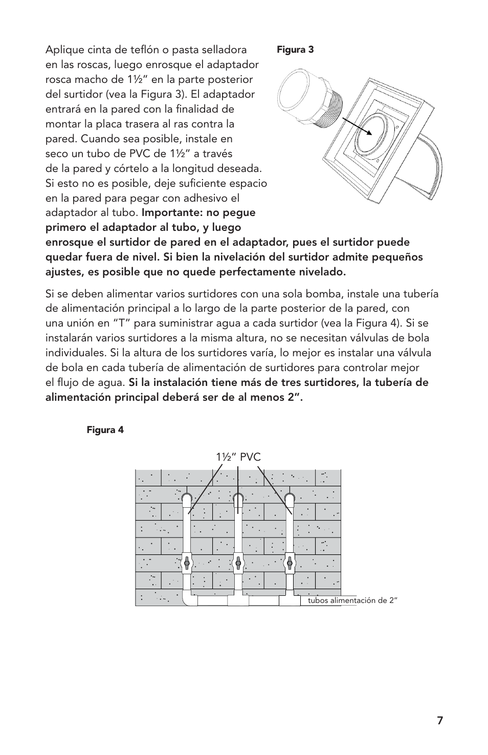 Atlantic Water Gardens Mantova Wall Spout User Manual | Page 7 / 8