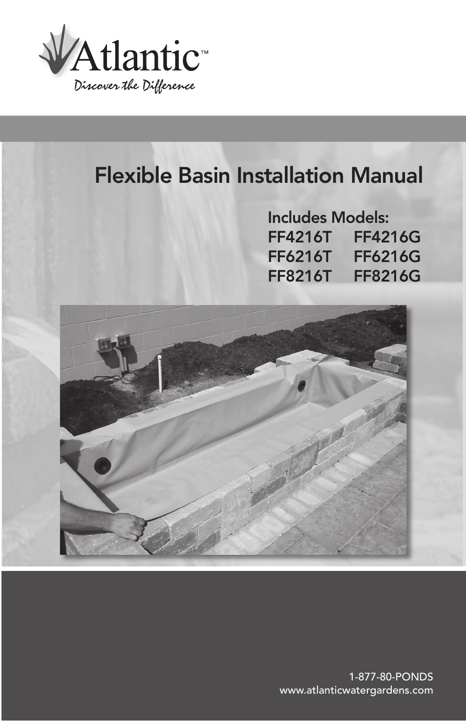 Atlantic Water Gardens 4' Flexible Hardscape Basin User Manual | 8 pages