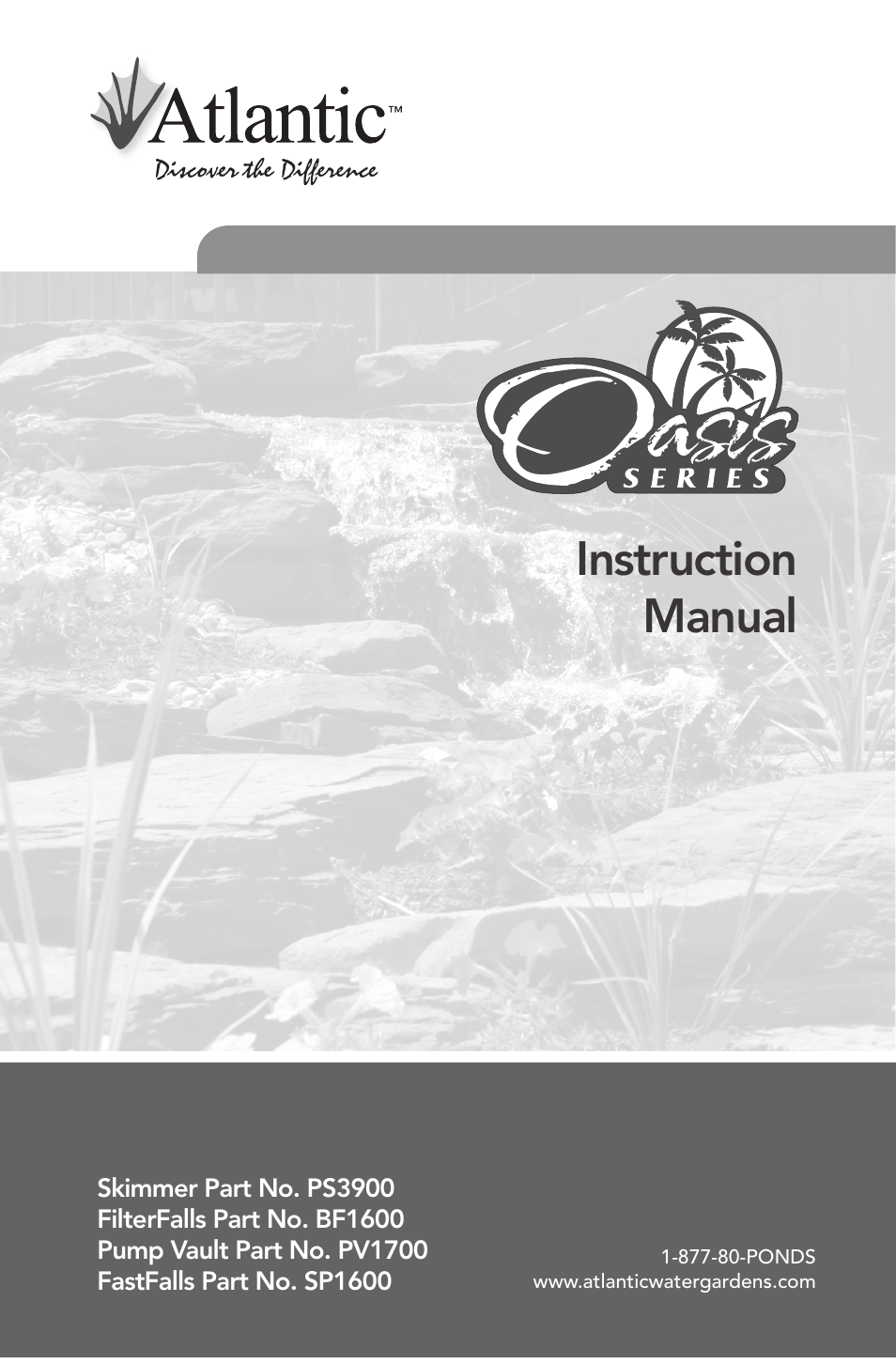 Atlantic Water Gardens Oasis PS3900 User Manual | 16 pages