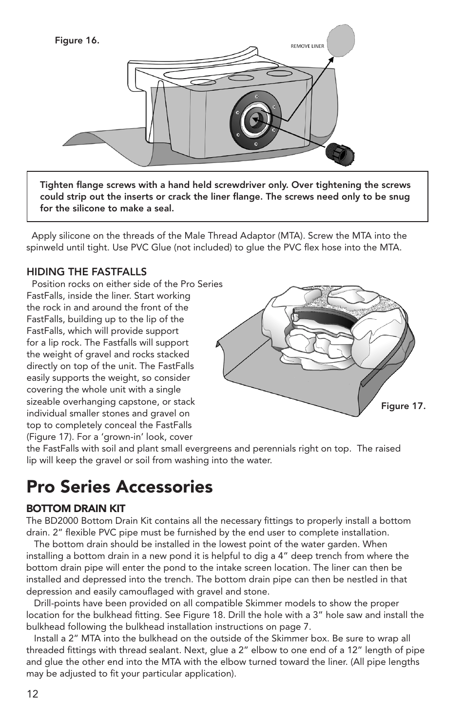 Pro series accessories | Atlantic Water Gardens Pro Series PS4600 User Manual | Page 12 / 16