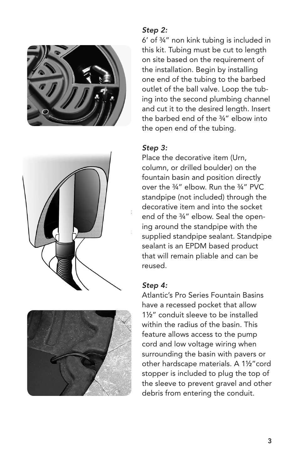 Atlantic Water Gardens FBKIT1 - Plumbing Kit User Manual | Page 3 / 4