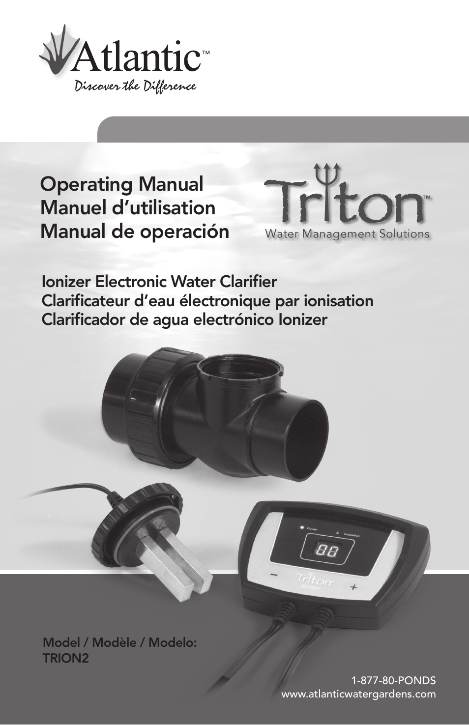 Atlantic Water Gardens TRION2 User Manual | 24 pages