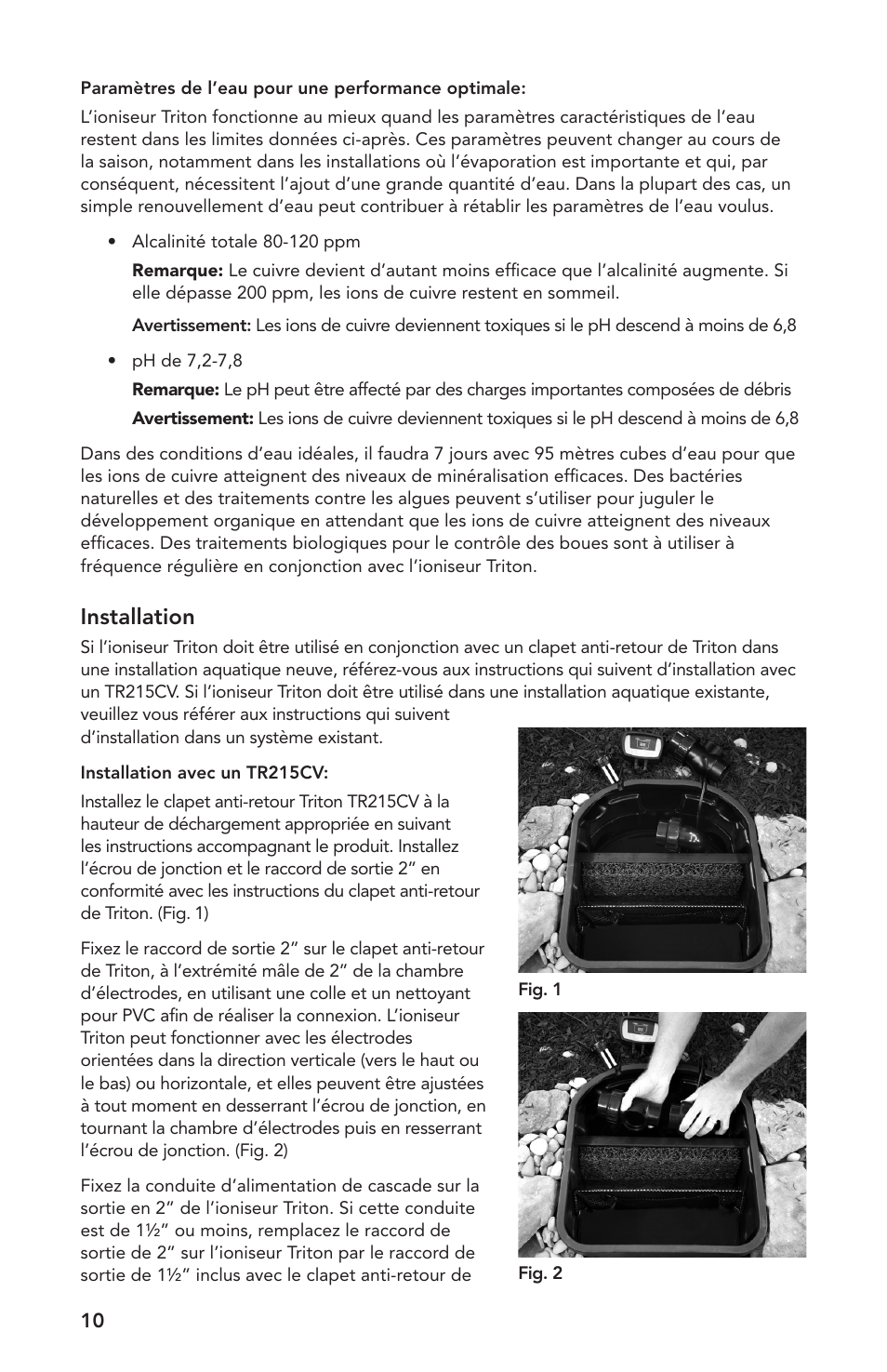 Installation | Atlantic Water Gardens TRION2 User Manual | Page 10 / 24