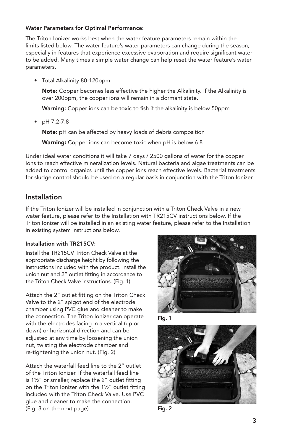 Installation | Atlantic Water Gardens TRION2 User Manual | Page 3 / 24