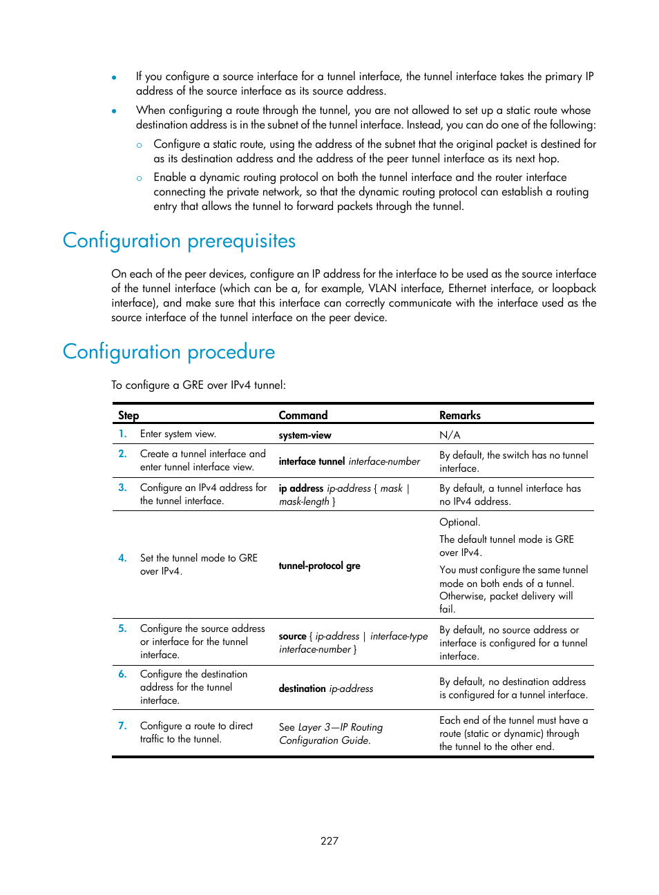 Configuration prerequisites, Configuration procedure | H3C Technologies H3C S12500 Series Switches User Manual | Page 241 / 249