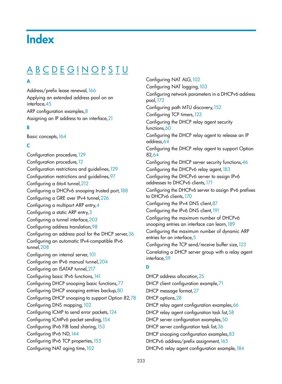 Index | H3C Technologies H3C S12500 Series Switches User Manual | Page 247 / 249