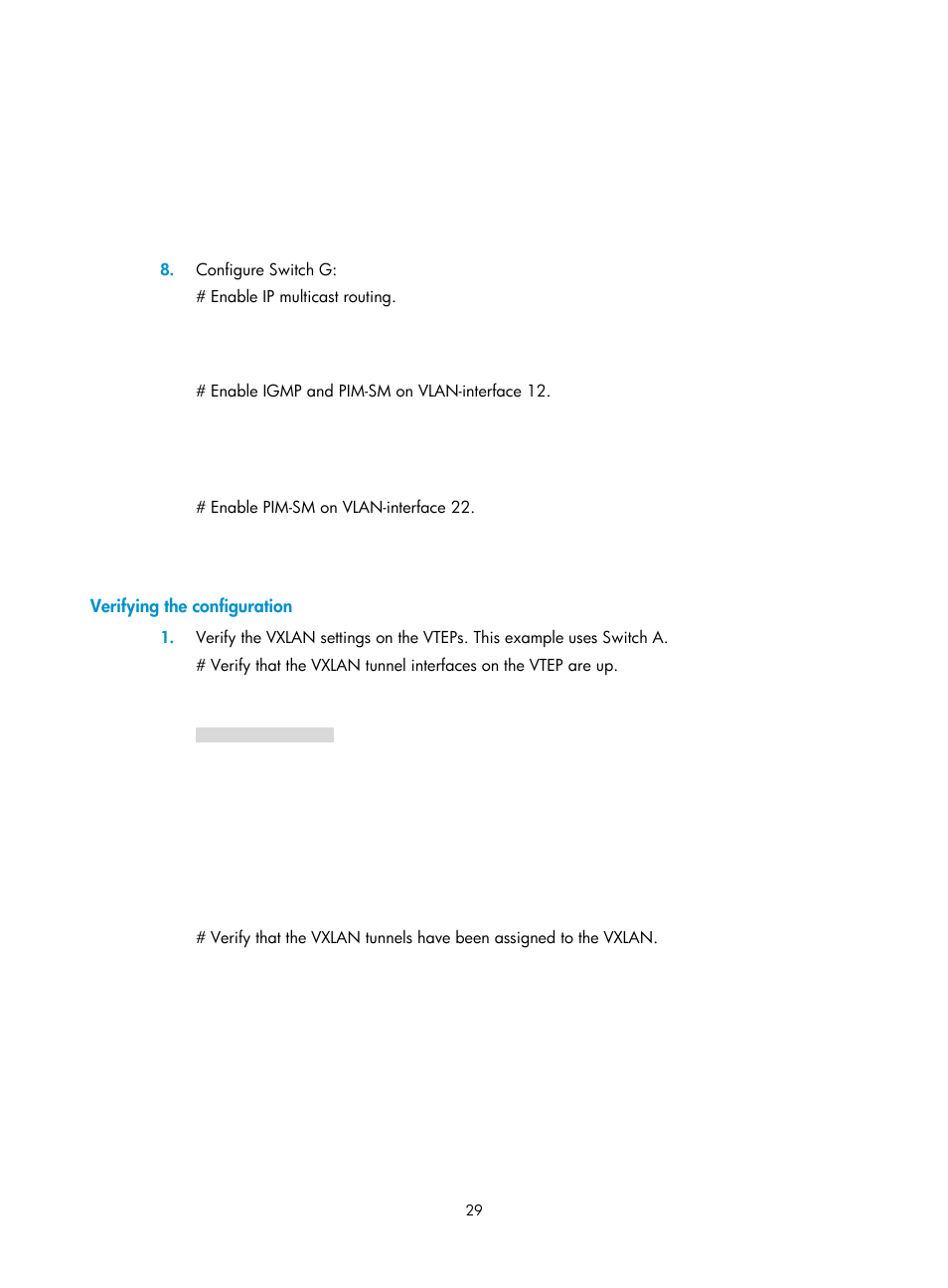 Verifying the configuration | H3C Technologies H3C S12500-X Series Switches User Manual | Page 36 / 95