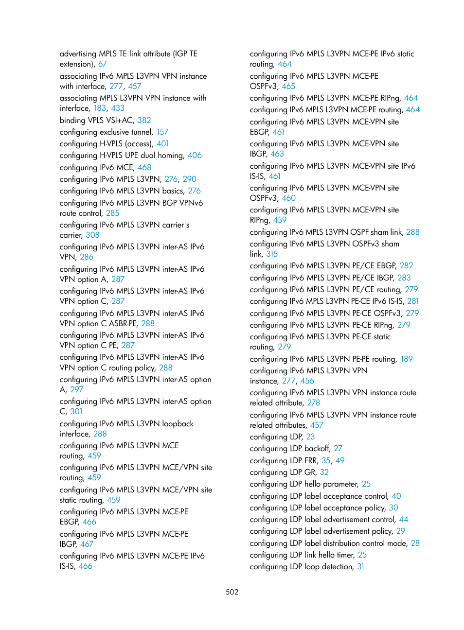 H3C Technologies H3C S6800 Series Switches User Manual | Page 515 / 526