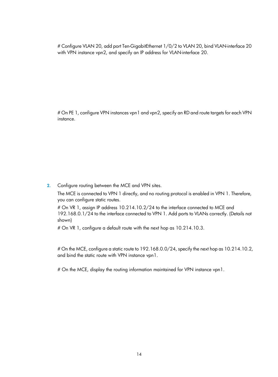 H3C Technologies H3C S5820V2 Series Switches User Manual | Page 20 / 29