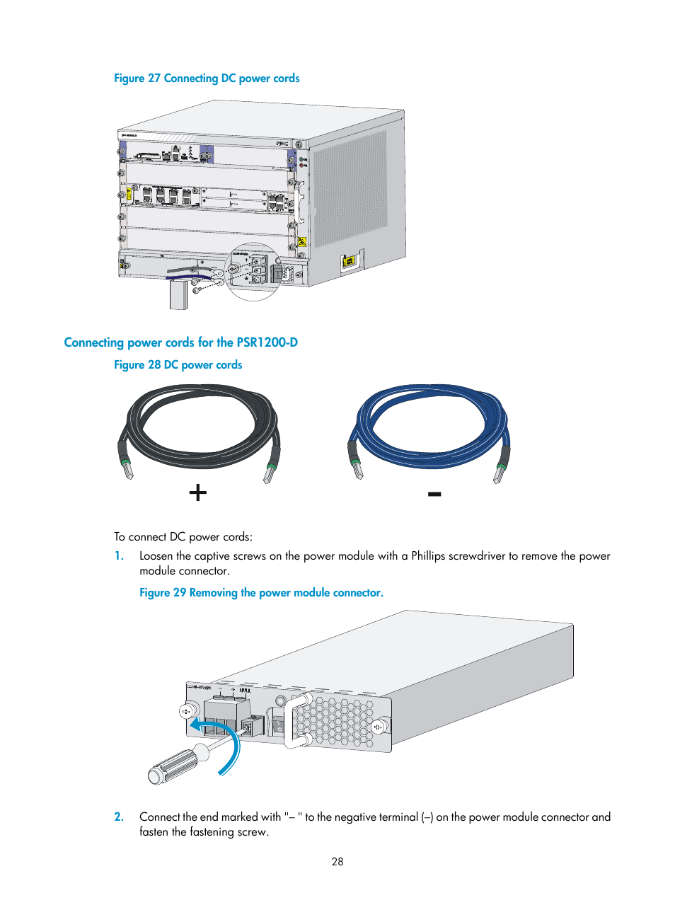 Connecting power cords for the psr1200-d | H3C Technologies H3C SR6600-X User Manual | Page 38 / 150