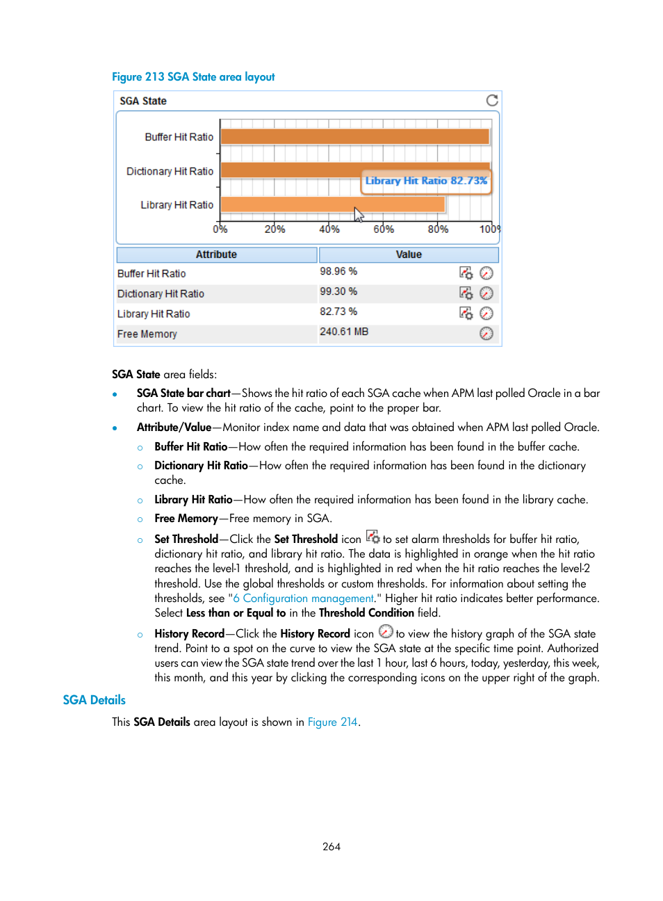 Sga details, N in, Figure 213 | H3C Technologies H3C Intelligent Management Center User Manual | Page 278 / 740
