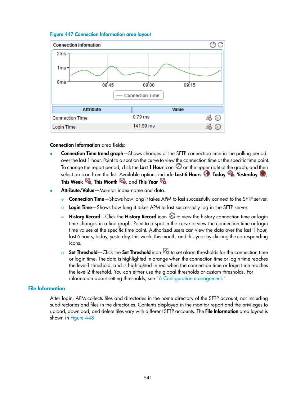 File information | H3C Technologies H3C Intelligent Management Center User Manual | Page 555 / 740