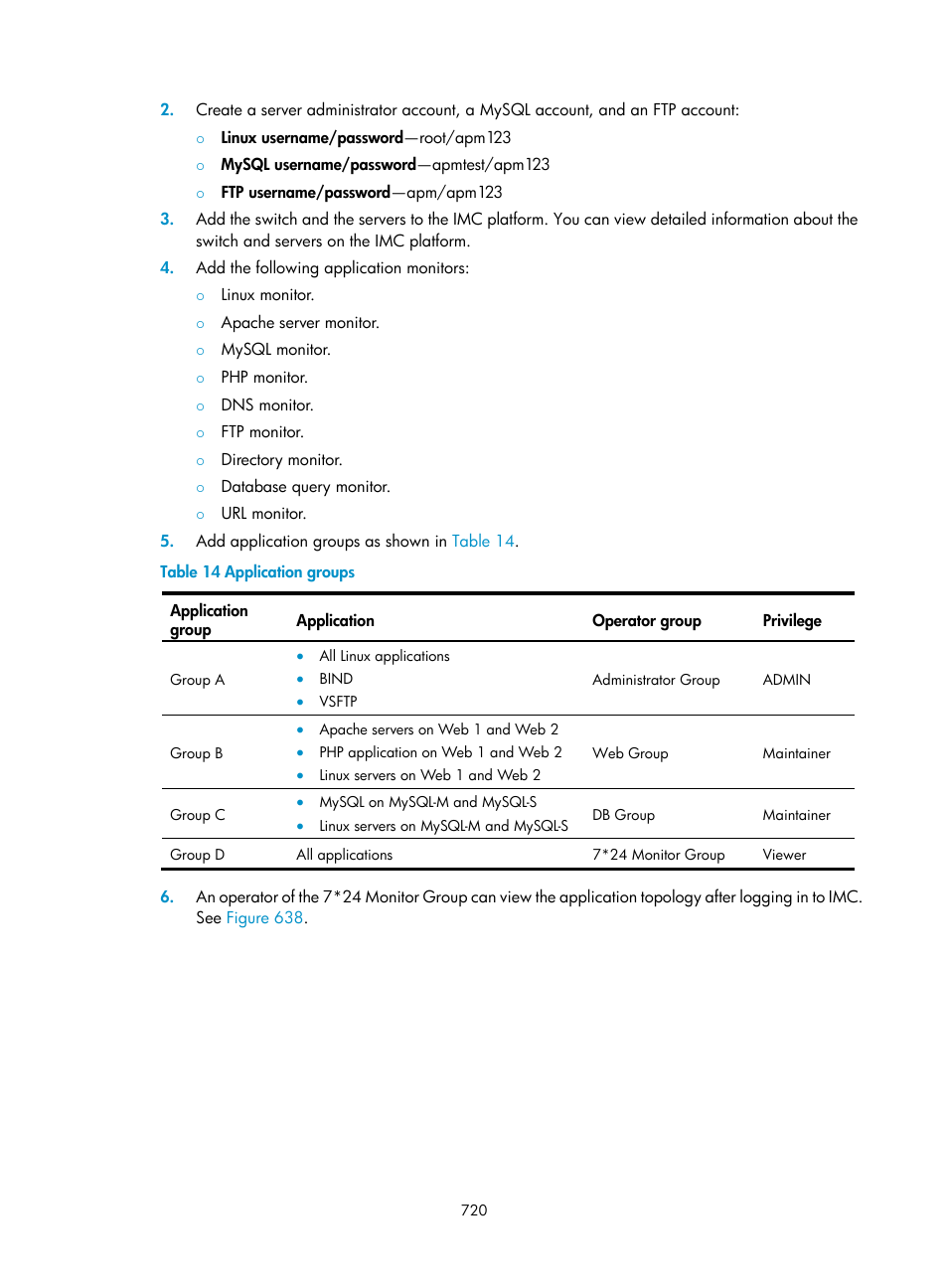 H3C Technologies H3C Intelligent Management Center User Manual | Page 734 / 740