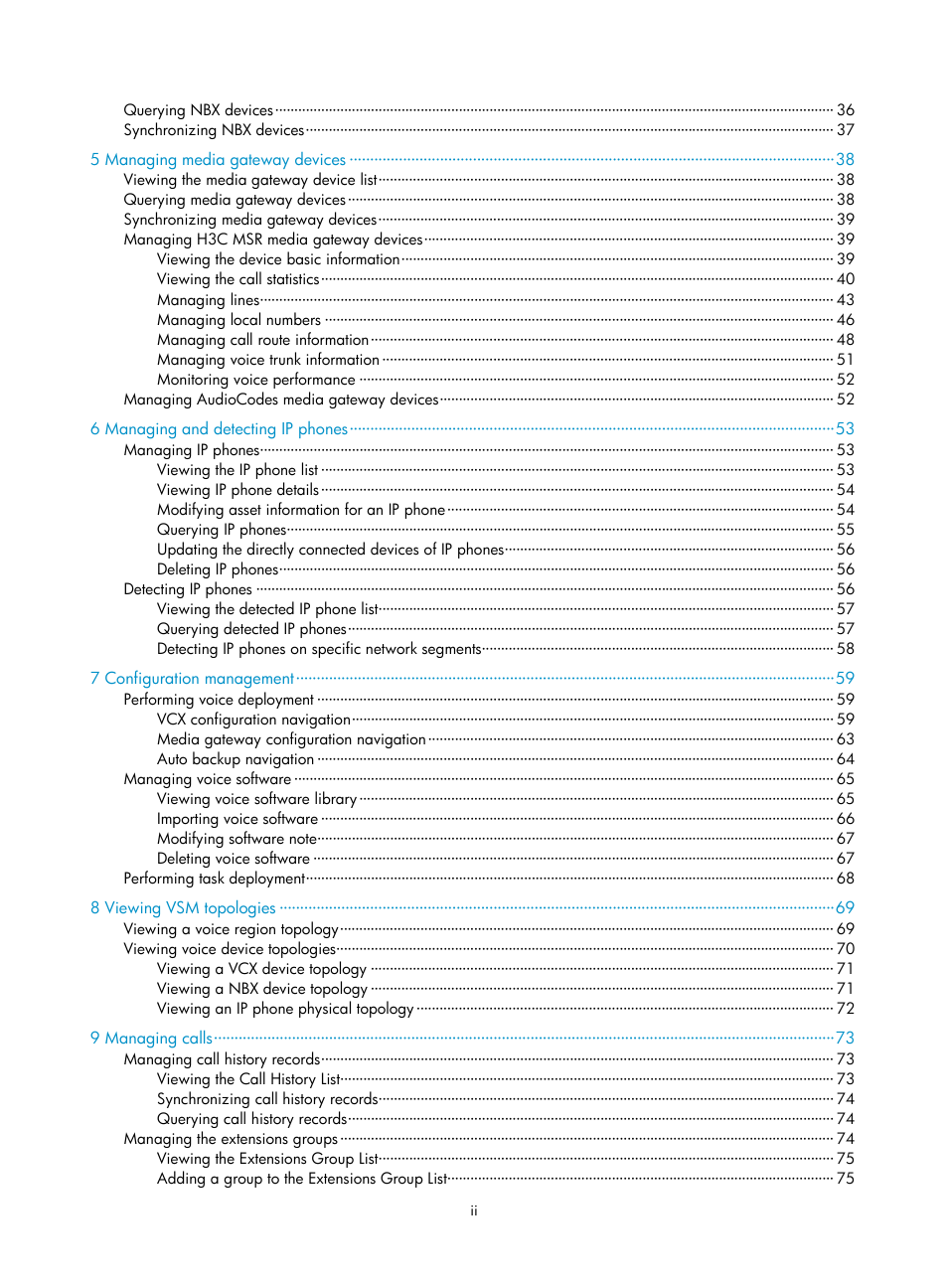 H3C Technologies H3C Intelligent Management Center User Manual | Page 7 / 145