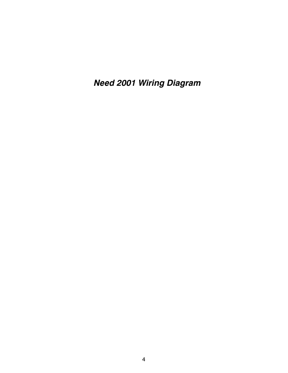 Need 2001 wiring diagram | Polaris 2001 ATV Sportsman 500 HO User Manual | Page 4 / 4