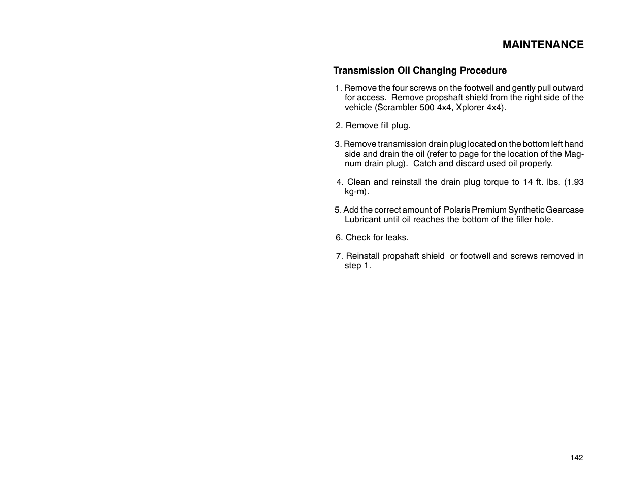 Polaris 2001 ATV Universal ATV User Manual | Page 153 / 189