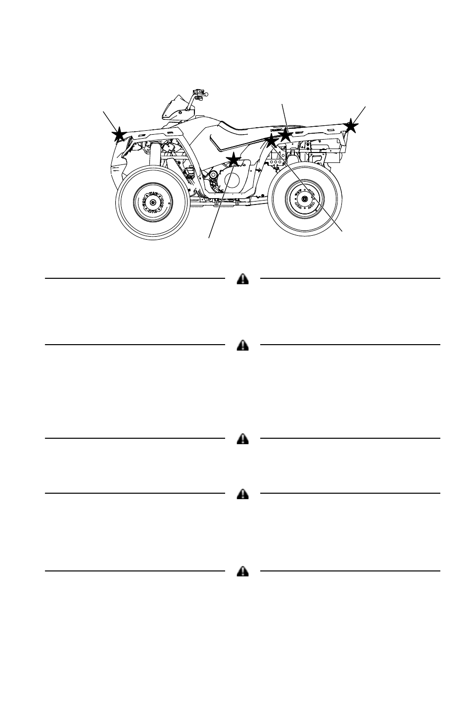Safety, Safety labels and locations | Polaris 2011 ATV Sportsman Forest 500 User Manual | Page 17 / 138