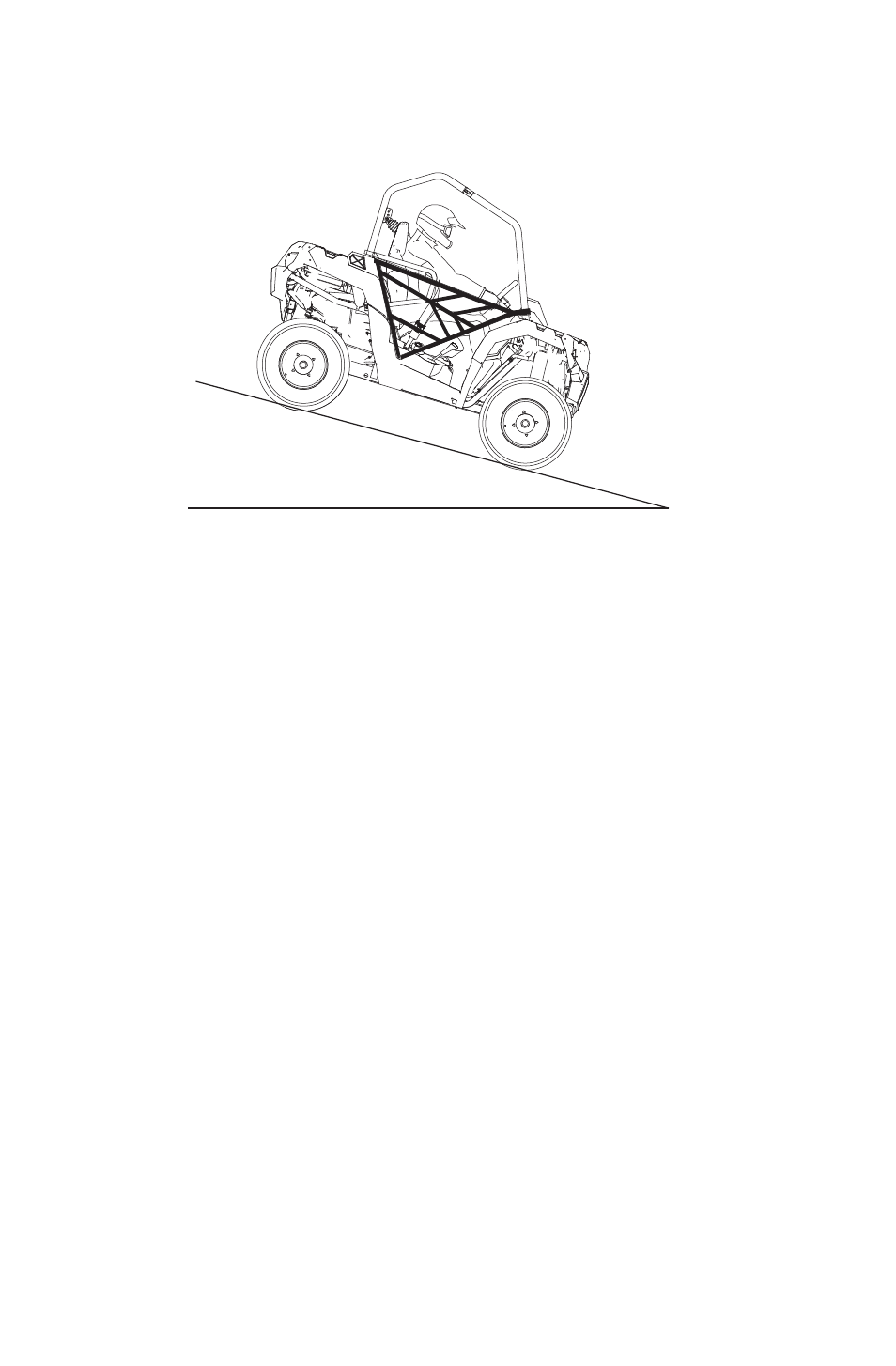 Operation, Driving downhill | Polaris 2015 ATV Sportsman ACE 570 User Manual | Page 64 / 153