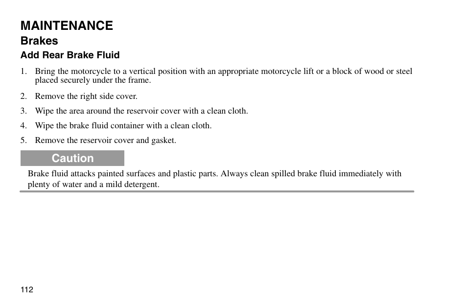 Maintenance | Polaris 2003 Victory Vegas User Manual | Page 114 / 164