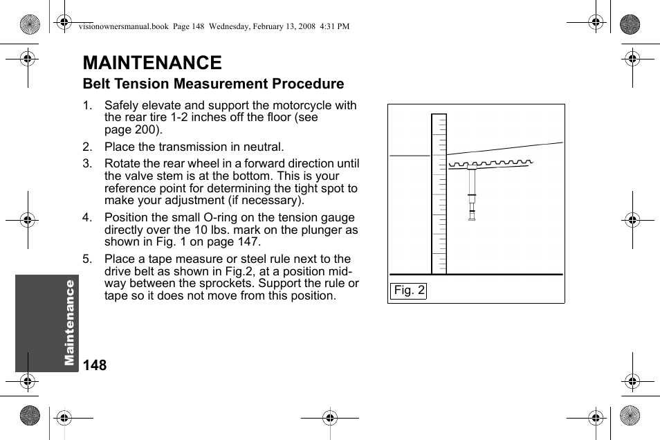 Maintenance | Polaris 2009 Victory Victory Vision User Manual | Page 151 / 323