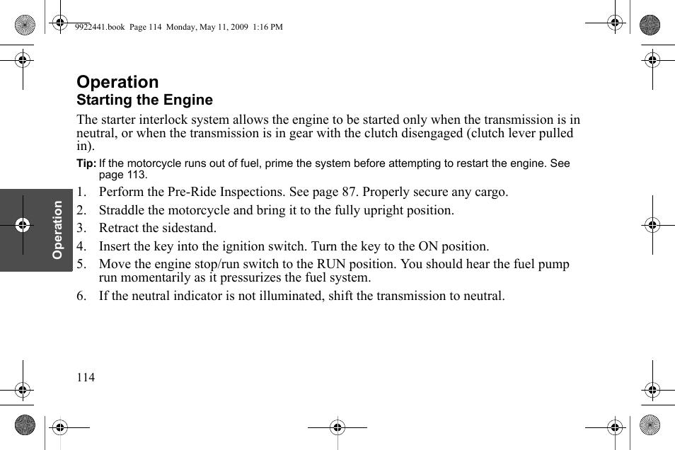 Operation | Polaris 2010 Victory Victory Vision 8-Ball User Manual | Page 118 / 334