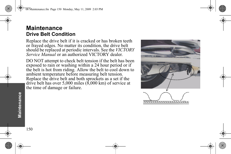 Maintenance | Polaris 2010 Victory Victory Vision 8-Ball User Manual | Page 154 / 334