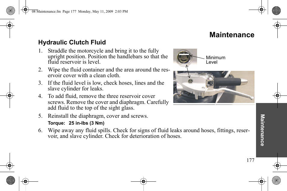 Maintenance | Polaris 2010 Victory Victory Vision 8-Ball User Manual | Page 181 / 334