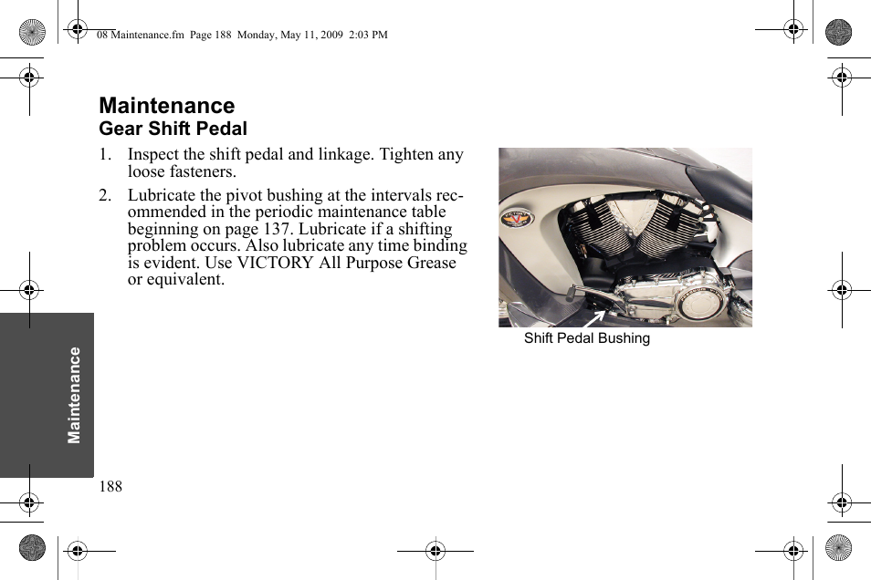 Maintenance | Polaris 2010 Victory Victory Vision 8-Ball User Manual | Page 192 / 334