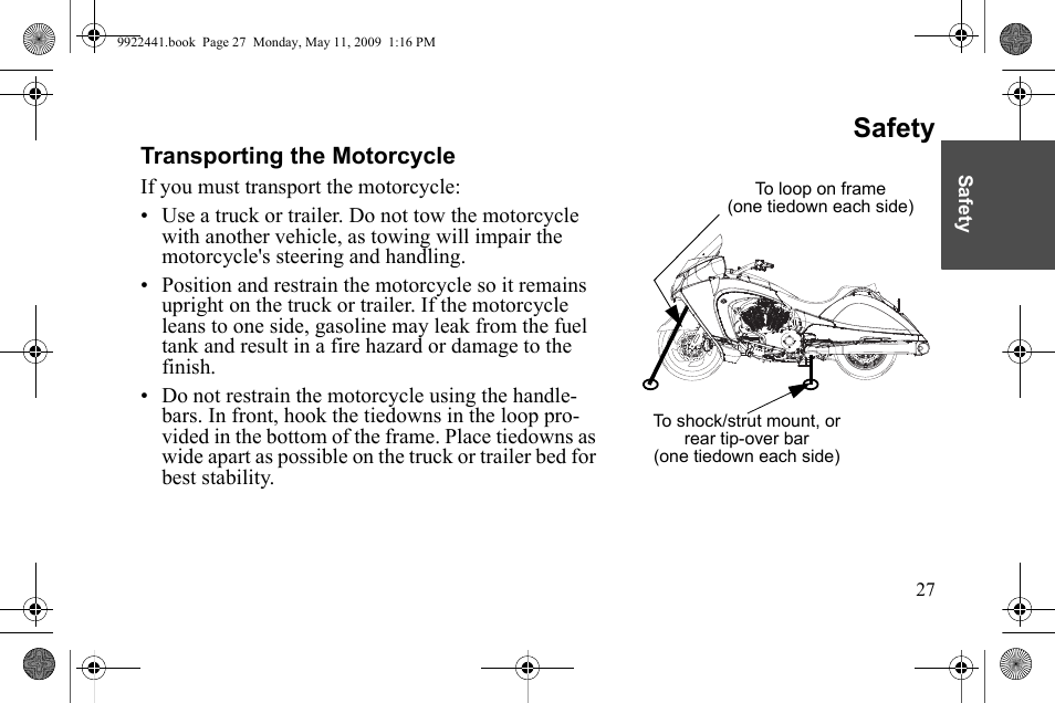 Safety | Polaris 2010 Victory Victory Vision 8-Ball User Manual | Page 31 / 334