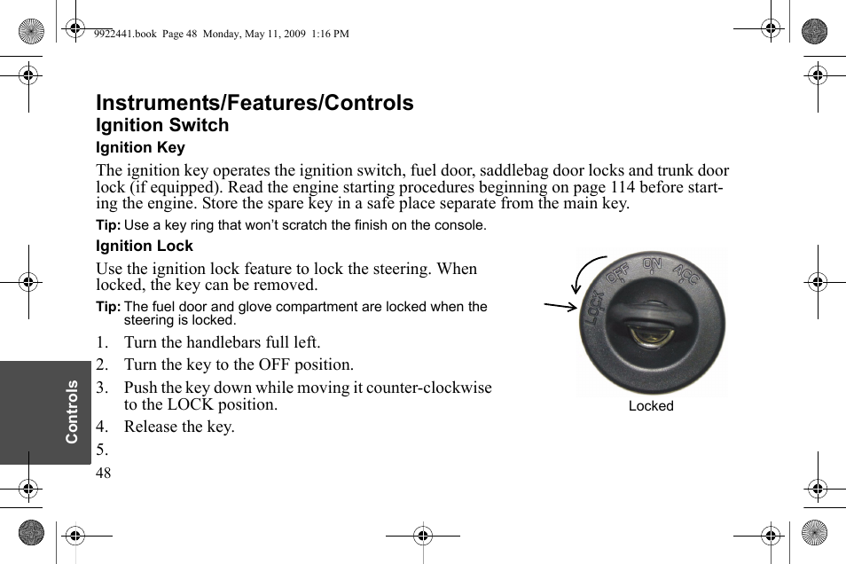 Instruments/features/controls | Polaris 2010 Victory Victory Vision 8-Ball User Manual | Page 52 / 334