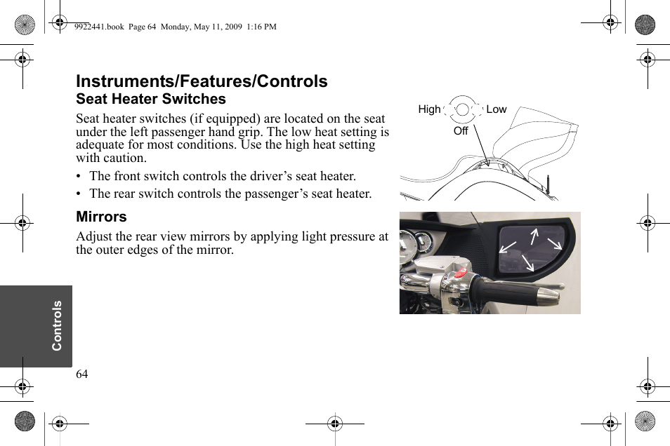 Instruments/features/controls | Polaris 2010 Victory Victory Vision 8-Ball User Manual | Page 68 / 334
