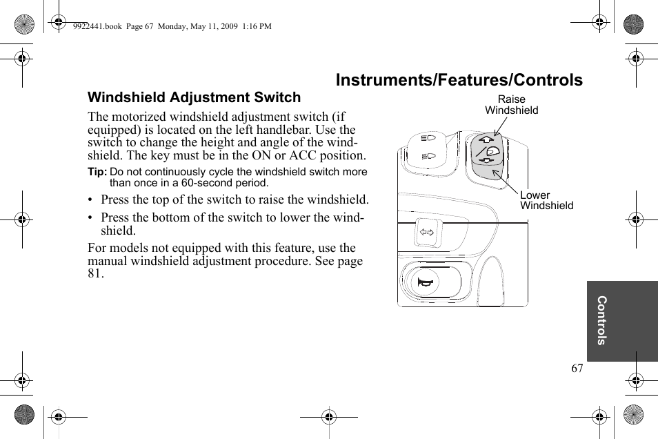 Instruments/features/controls | Polaris 2010 Victory Victory Vision 8-Ball User Manual | Page 71 / 334