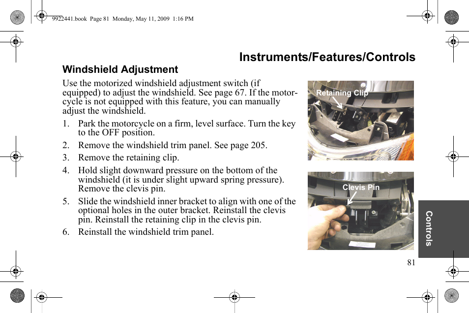 Instruments/features/controls | Polaris 2010 Victory Victory Vision 8-Ball User Manual | Page 85 / 334