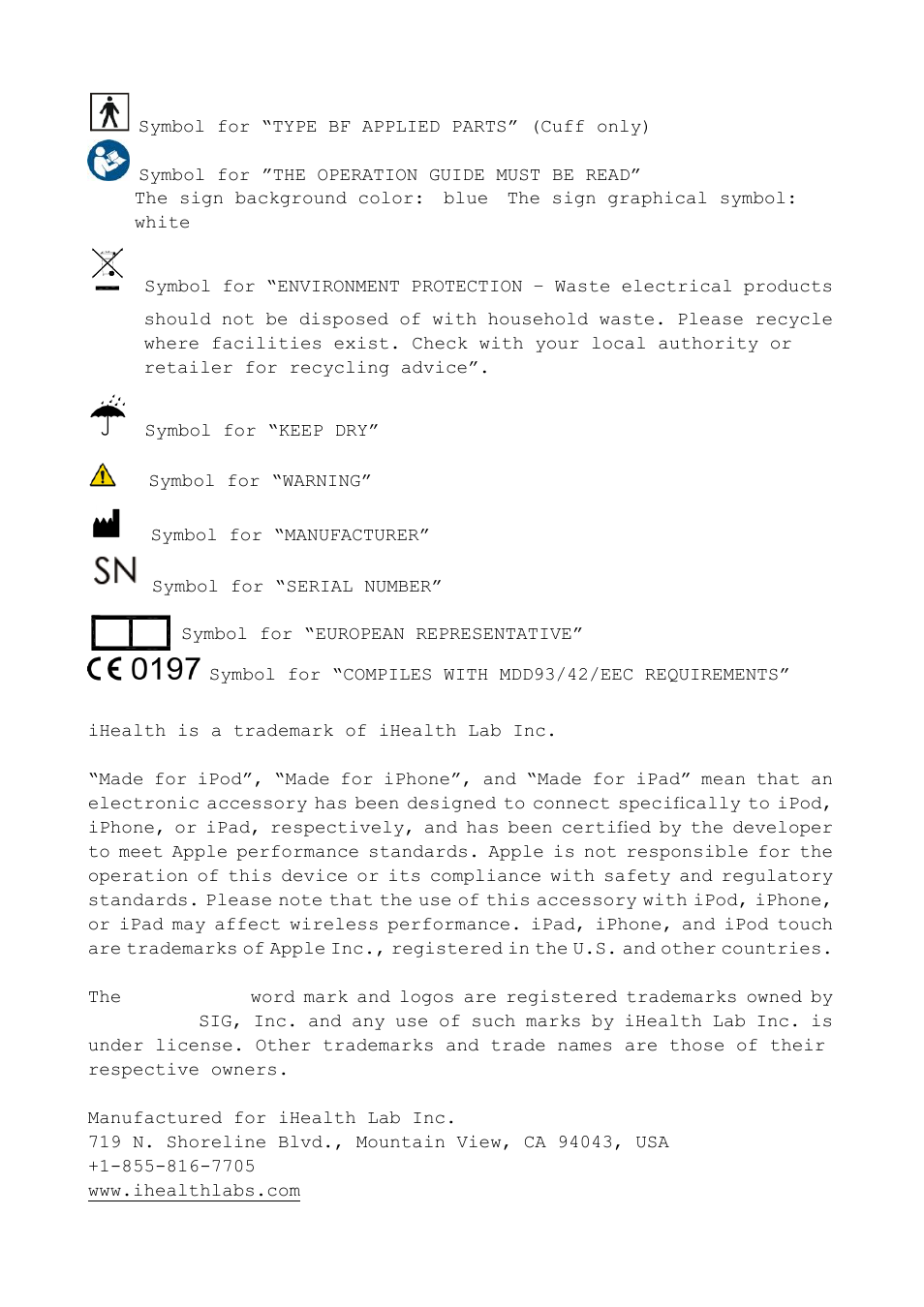 iHealth Wireless Blood Pressure Monitor User Manual | Page 12 / 17