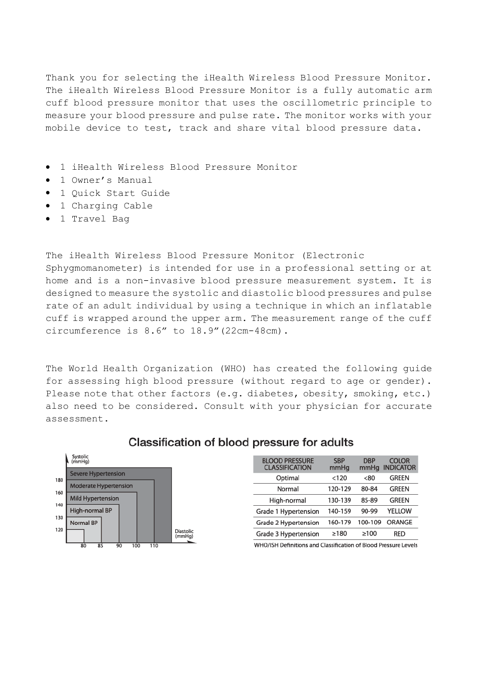 iHealth Wireless Blood Pressure Monitor User Manual | Page 2 / 17